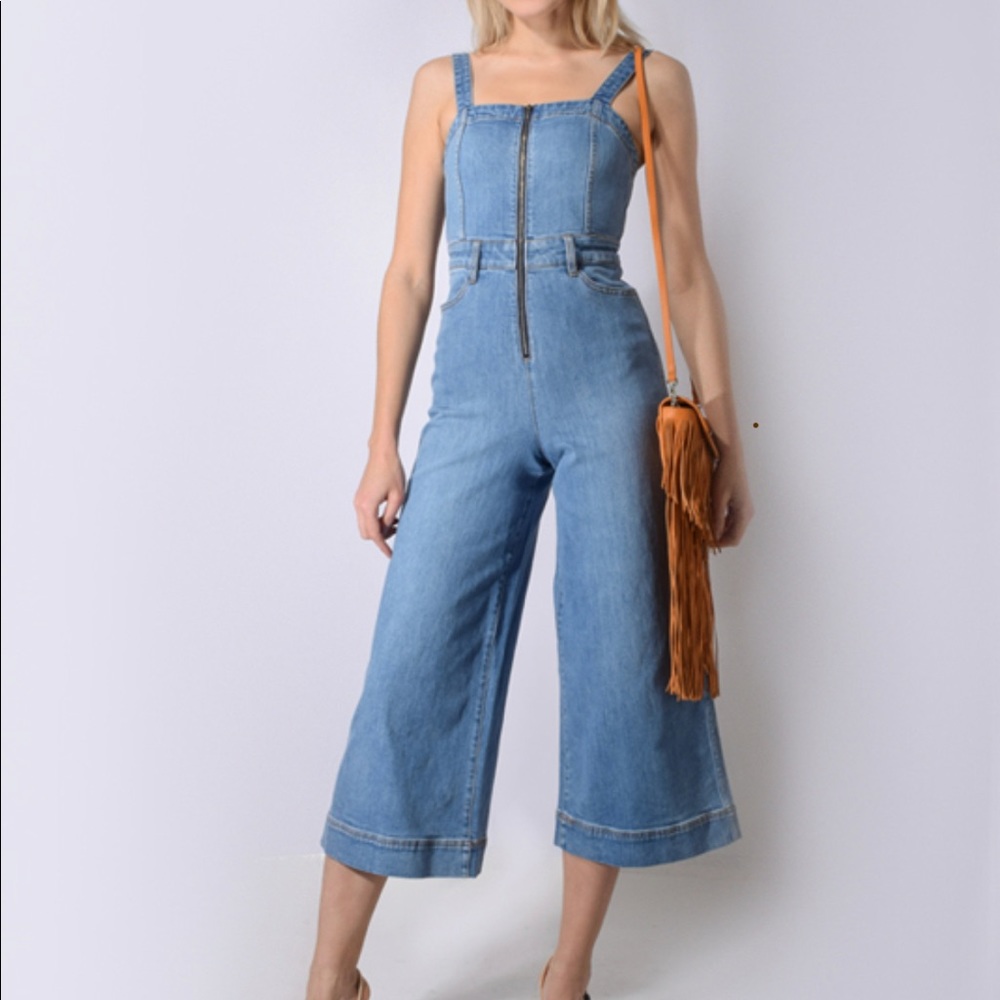 Alice + Olivia Jean jumpsuit
